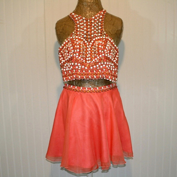 Rachel Allan Dresses & Skirts - Rachel Allan Beaded 2 Piece Homecoming Prom Dress